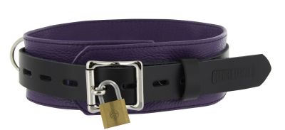

Strict Leather Deluxe Locking Collar - Purple and Black 